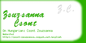 zsuzsanna csont business card